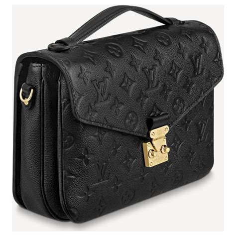 louis vuitton pochette metis black monogram empreinte leather|louis vuitton pochette metis crossbody.